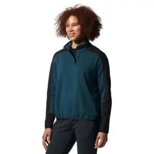 Mountain Hardwear Camplife Sweatshirt Met Halve Rits Dark Marsh