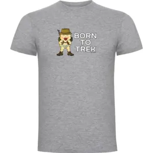 Kruskis Born To Trek T-shirt Met Korte Mouwen Grijs
