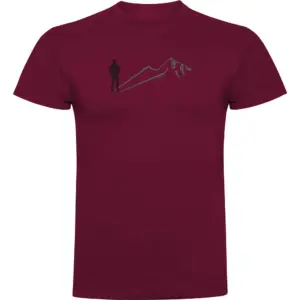 Kruskis Shadow Mountain T-shirt Met Korte Mouwen Rood