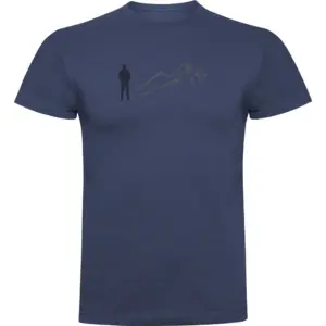 Kruskis Shadow Mountain T-shirt Met Korte Mouwen Blauw