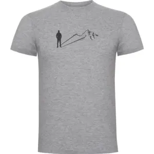 Kruskis Shadow Mountain T-shirt Met Korte Mouwen Grijs