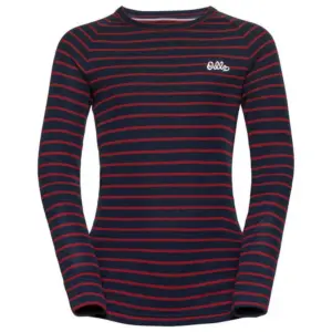 Odlo Active Warm Originals Eco Lange Mouwen Basislaag Dark Sapphire / Sundried Tomato