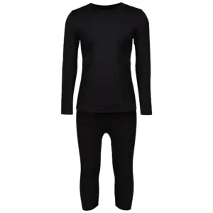 Lenz Merino Lange Mouwen Basislaagset Zwart