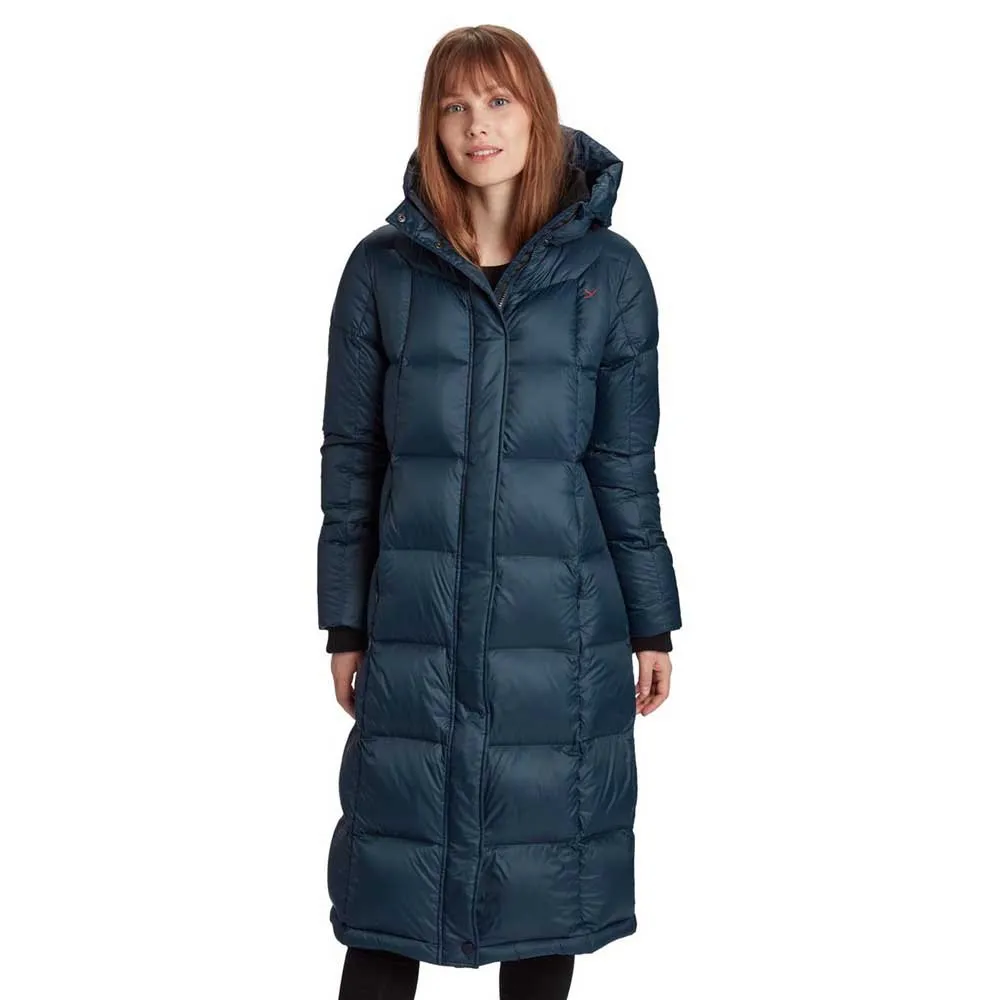 Nordisk Saga Extra Long Puffa Jas Blauw