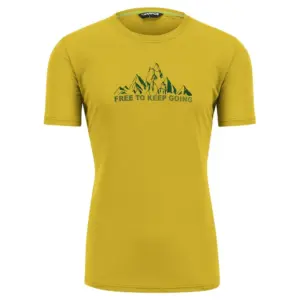 Karpos Loma Print T-shirt Met Korte Mouwen Lemon Curry