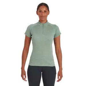 Montane Dart Zip T-shirt Met Korte Mouwen Pale Sage