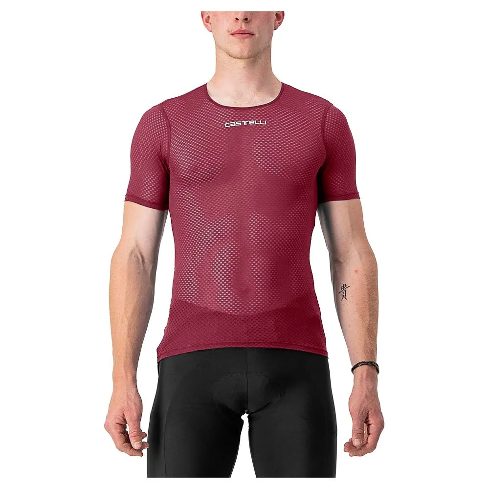 Castelli Pro Mesh 2.0 Korte Mouwen Basislaag Rood