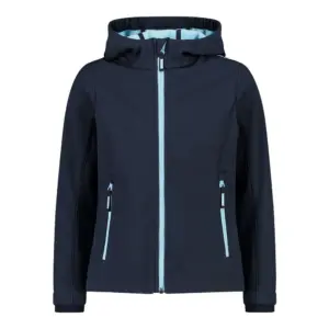 Cmp Fix Hood 3a29385n Softshelljack Blauw