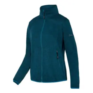 Joluvi Rose Fleece Met Volledige Rits Melange Cobalt