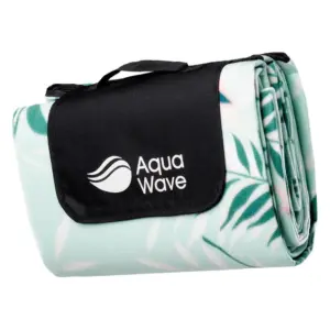 Aquawave Salva Picknickkleed Dusty Aqua Leaves Print