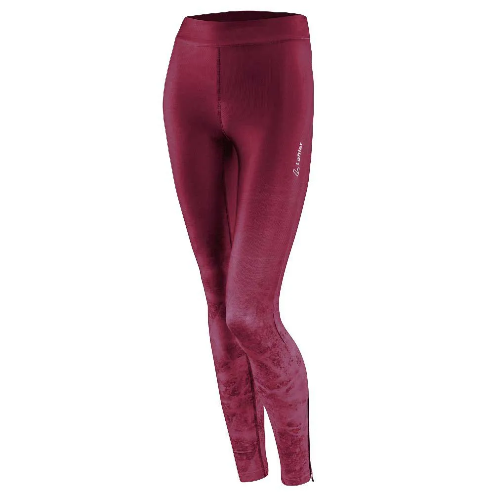 Loeffler Arctic Dimple Elastic Leggings Rood