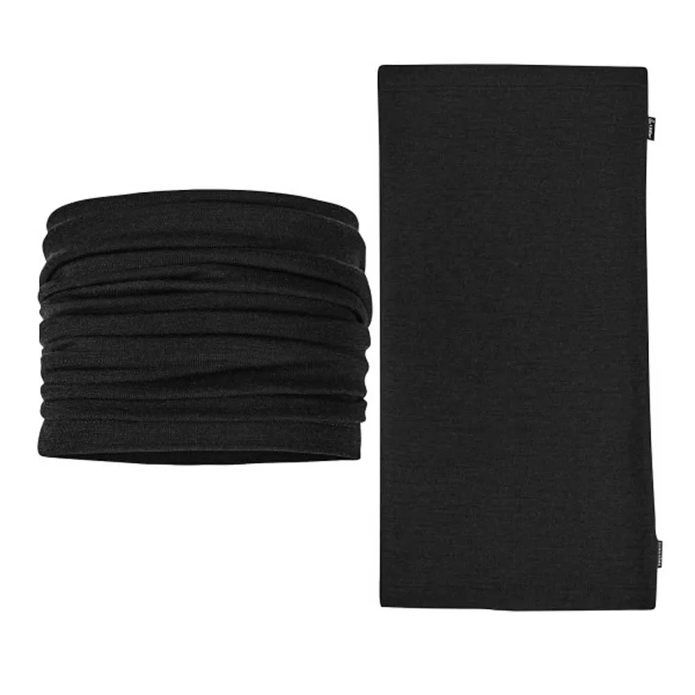Loeffler Multifunctional Merino Nekwarmer Zwart