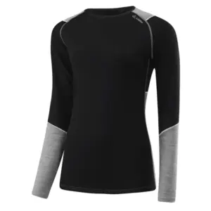 Loeffler Transtex® Merino Lange Mouwen Basislaag Zwart