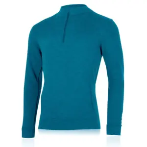 Lasting Warmin Sweatshirt Met Halve Rits Blauw