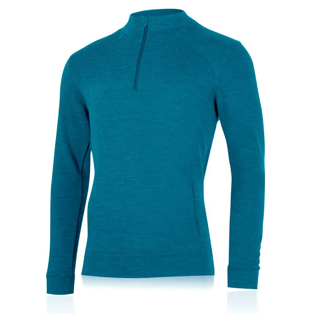 Lasting Warmin Sweatshirt Met Halve Rits Blauw