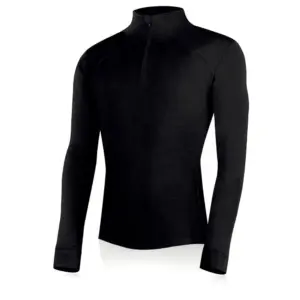 Lasting Warmin Sweatshirt Met Halve Rits Zwart