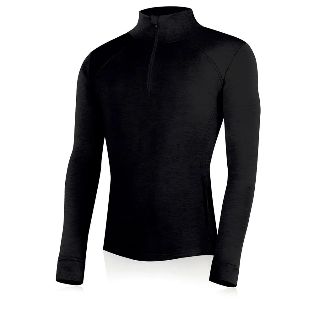 Lasting Warmin Sweatshirt Met Halve Rits Zwart