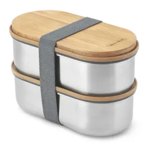 +blum Roestvrij Staal Bento-lunchbox 1l Grijs