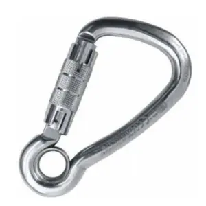 Kong Italy Draaibare Karabijnhaak Met Oog 120 Mm Zilver