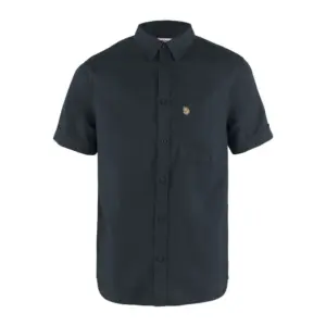 Fjällräven Ovik Travel Overhemd Met Korte Mouwen Blauw