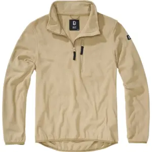 Brandit Troyer Fleece Met Halve Rits Camel