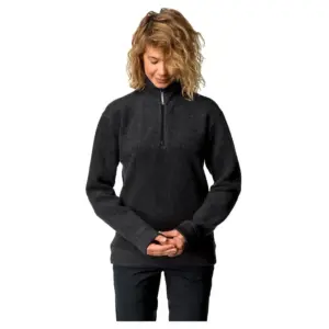 Houdini Alto Sweatshirt Met Halve Rits Zwart
