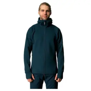 Houdini Mono Air Fleece Met Kap Blauw