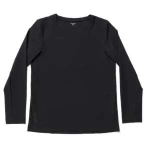 Houdini Cover Crew T-shirt Met Lange Mouwen Zwart
