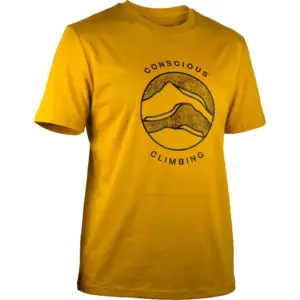 Sierra Climbing Conscious T-shirt Met Korte Mouwen Ochre