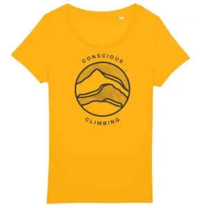Sierra Climbing Conscious T-shirt Met Korte Mouwen Geel
