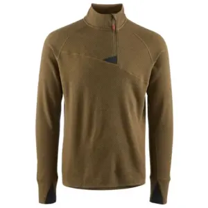 KlÄttermusen Huge Sweatshirt Met Halve Rits Olijf