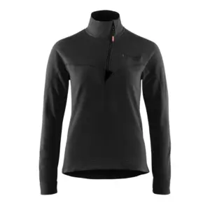 KlÄttermusen Sigyn Sweatshirt Met Halve Rits Raven