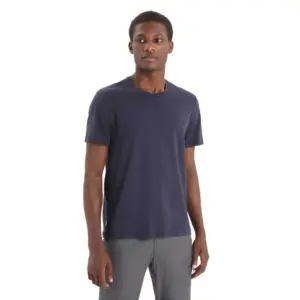 Icebreaker Central Classic T-shirt Met Korte Mouwen Marineblauw