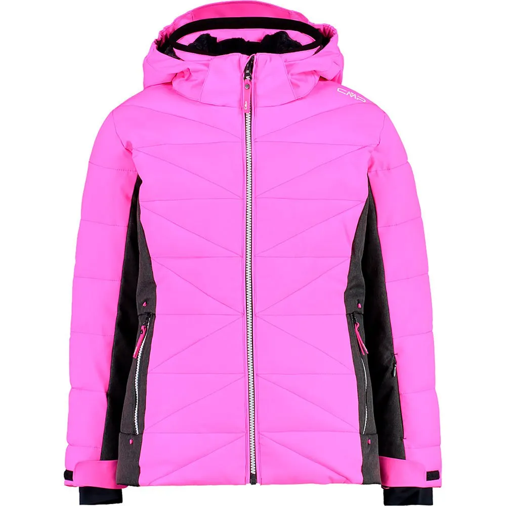 Cmp Snaps Hood 31w0715 Softshelljack Paars