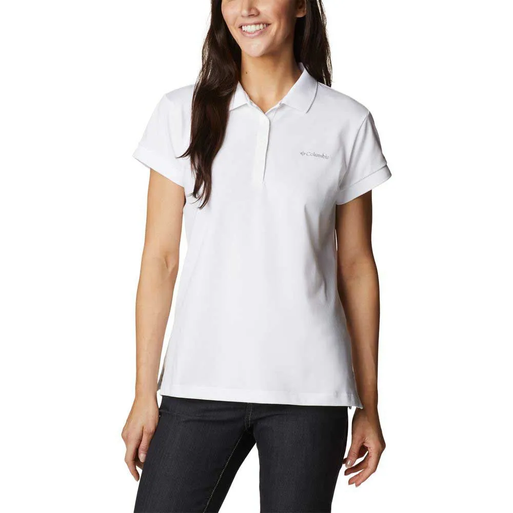 Columbia Lakeside Trail™ Solid Pique Korte Mouw Poloshirt Wit