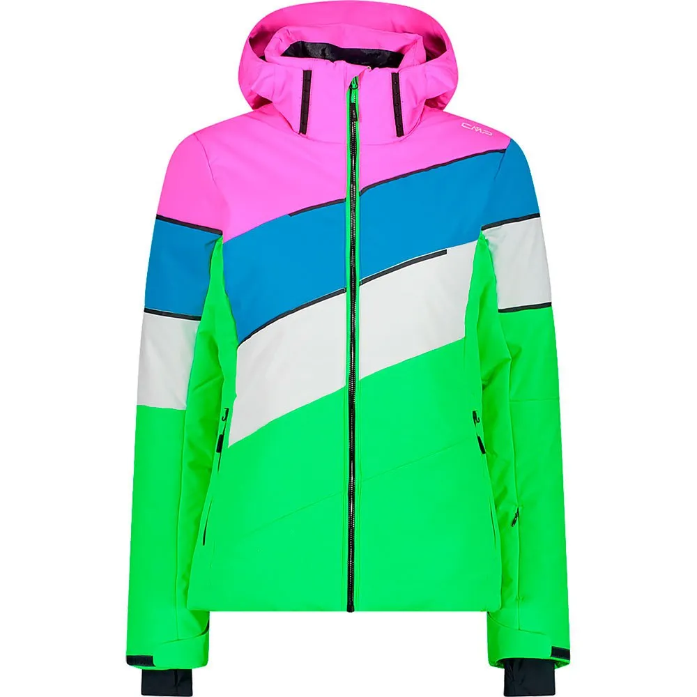 Cmp Zip Hood 32w0236 Softshelljack Mela Fluo