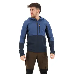 Fjällräven Abisko Trail Fleece Met Kap Marineblauw