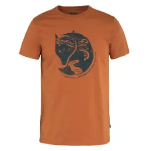 Fjällräven Arctic Fox T-shirt Met Korte Mouwen Bruin