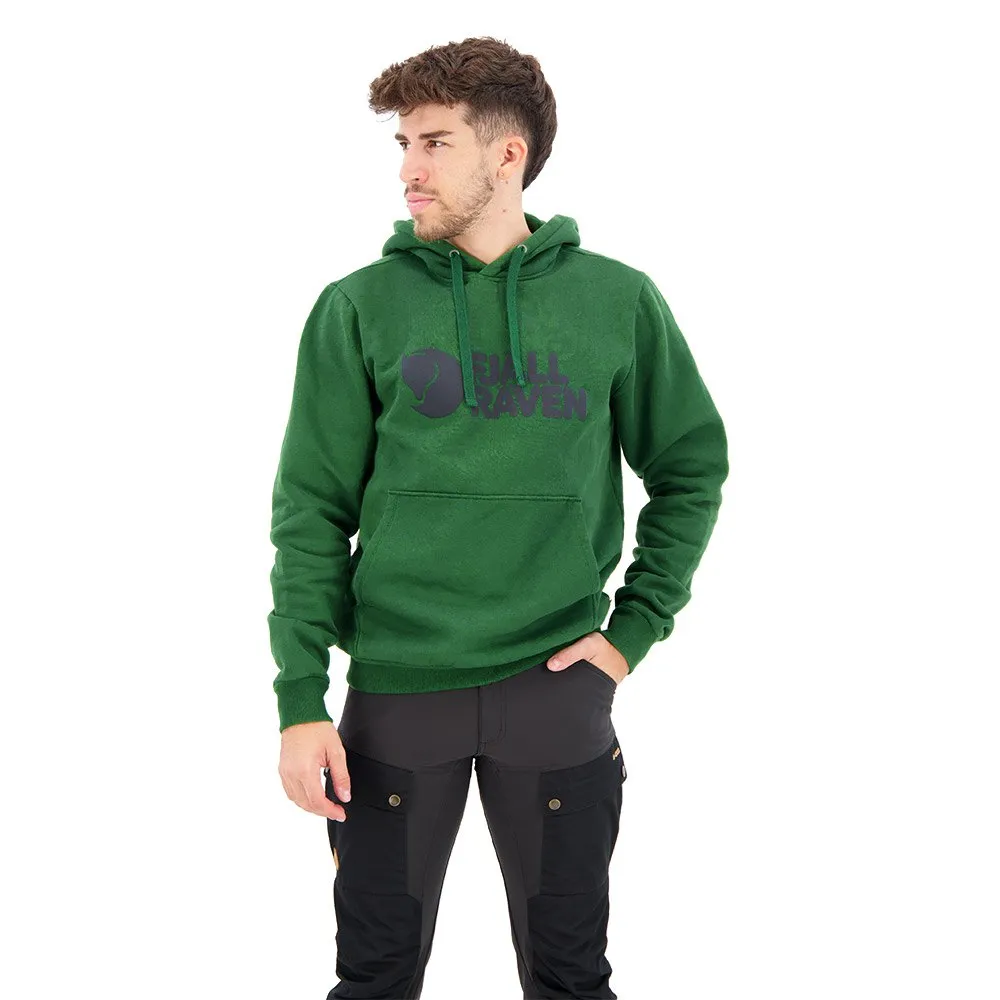 Fjällräven Logo Hoodie Groen