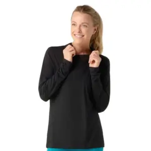 Smartwool Merino Sport 120 Hoodie T-shirt Met Lange Mouwen Zwart