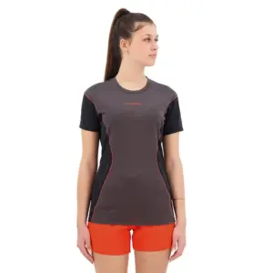 La Sportiva Resolute T-shirt Met Korte Mouwen Carbon / Cherry Tomato