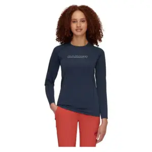 Mammut Selun Fl Logo T-shirt Met Lange Mouwen Blauw