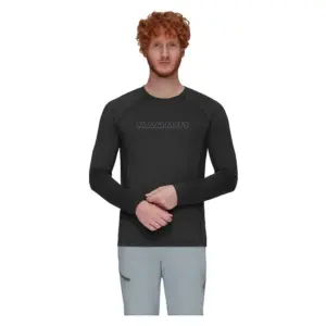 Mammut Selun Fl Sun Logo T-shirt Met Lange Mouwen Zwart