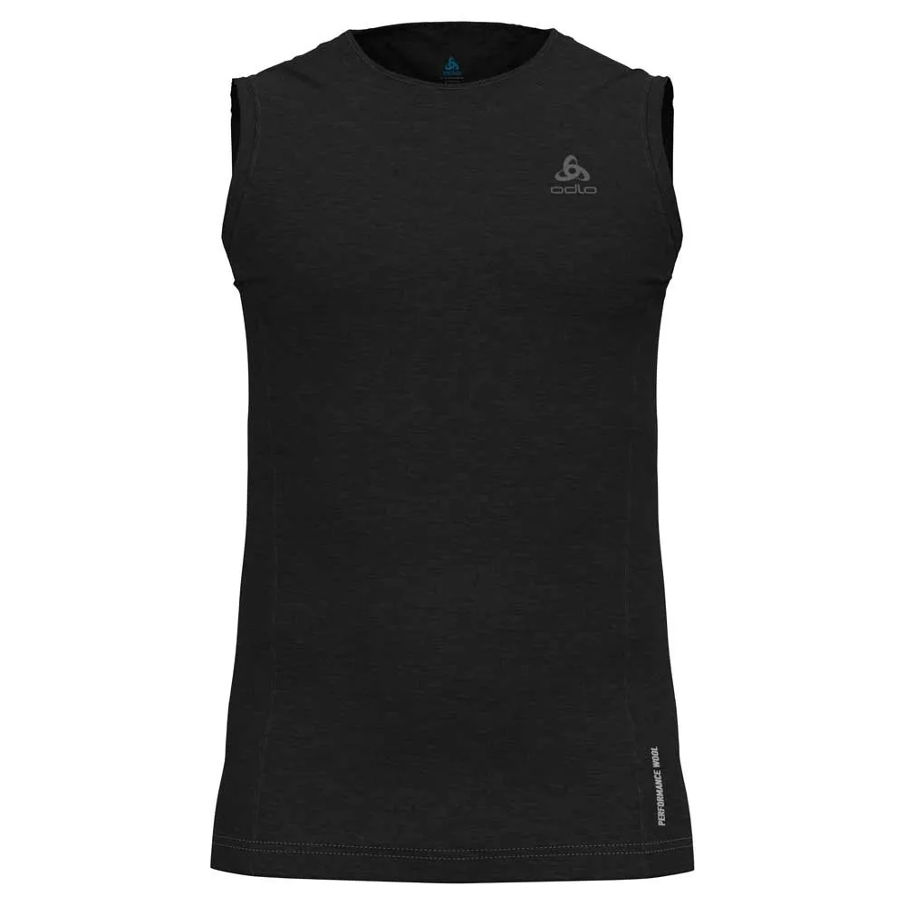 Odlo Crew Natural Performance Mouwloos Basislaag Zwart