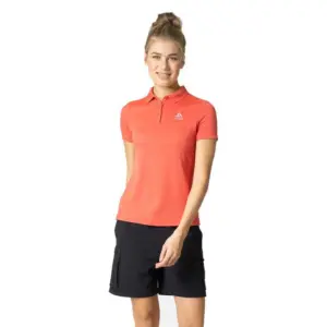 Odlo F-dry Korte Mouw Poloshirt Cayenne