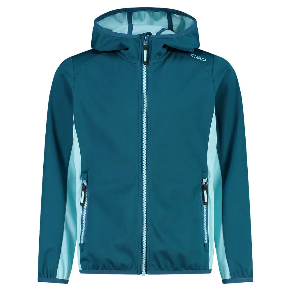 Cmp Fix Hood 39a5115 Softshelljack Deep Lake / Acqua