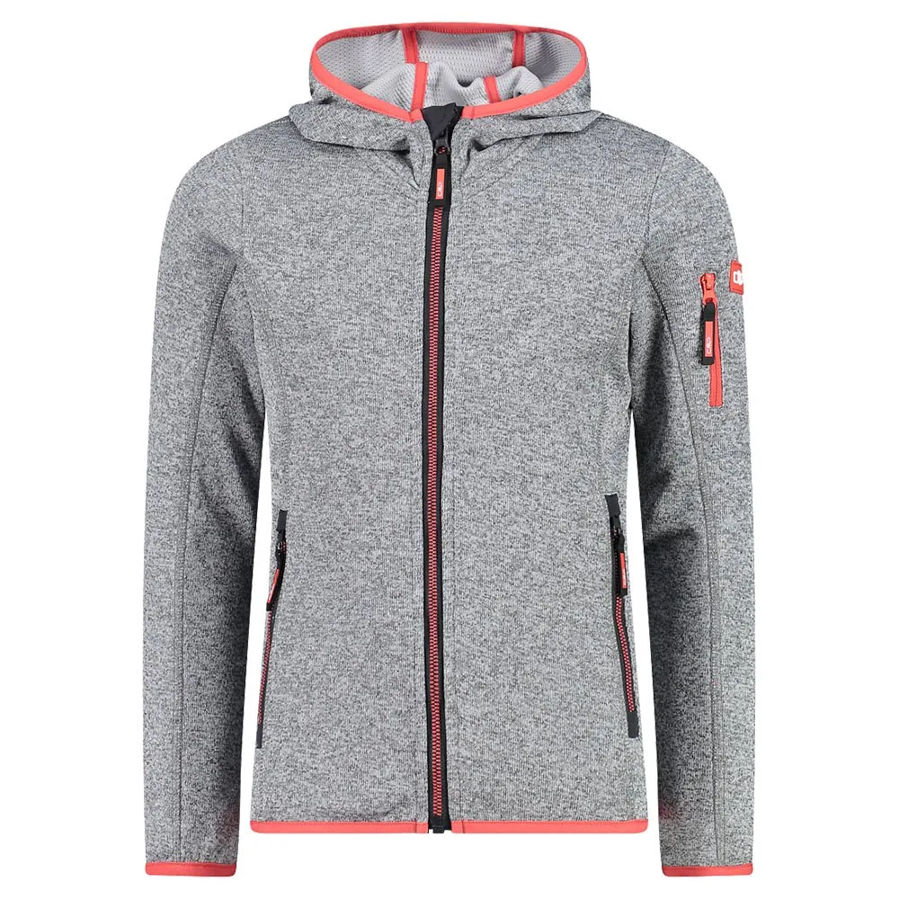 Cmp 30h5905 Fleece Met Kap Glacier / Cemento