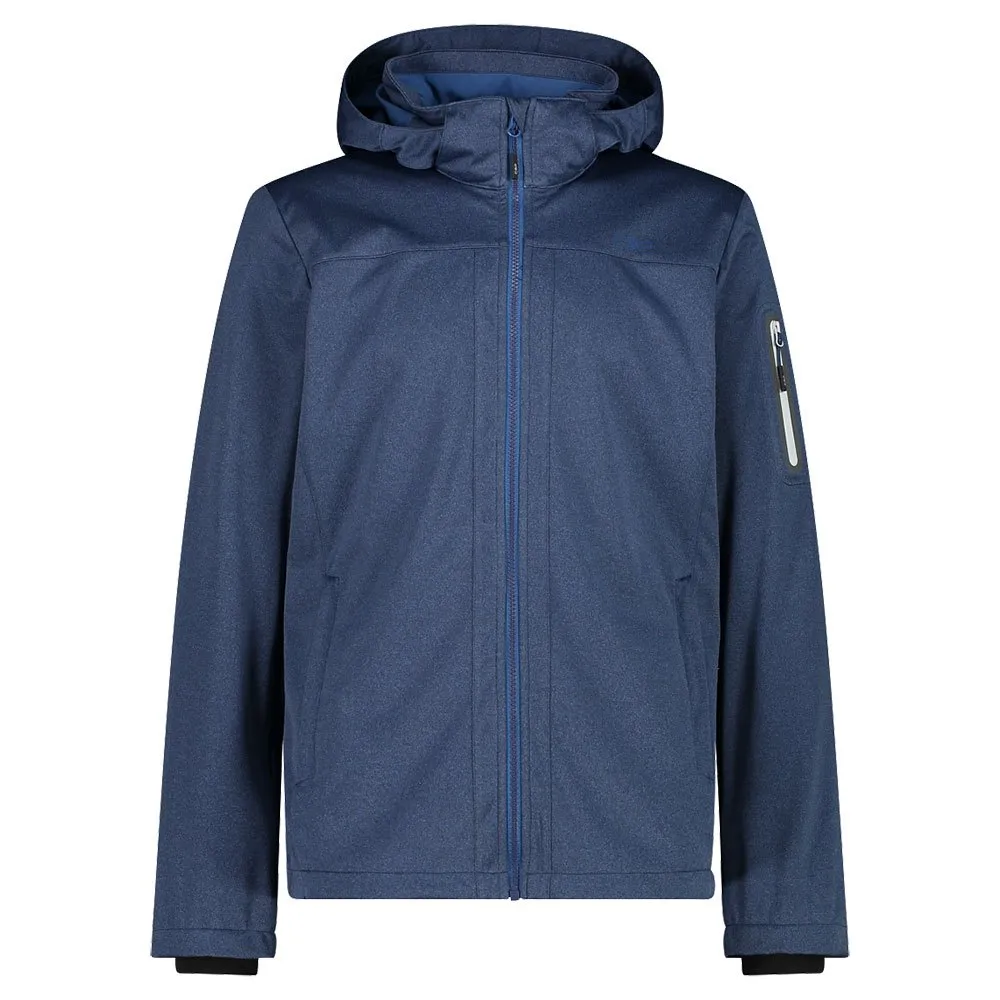 Cmp Zip Hood 39a5027m Softshelljack Blauw