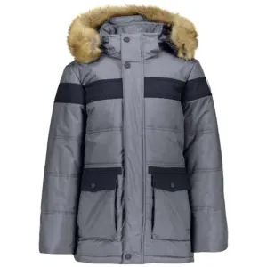 Cmp Long Zip Hood 38k2604 Jas Grafite Melange