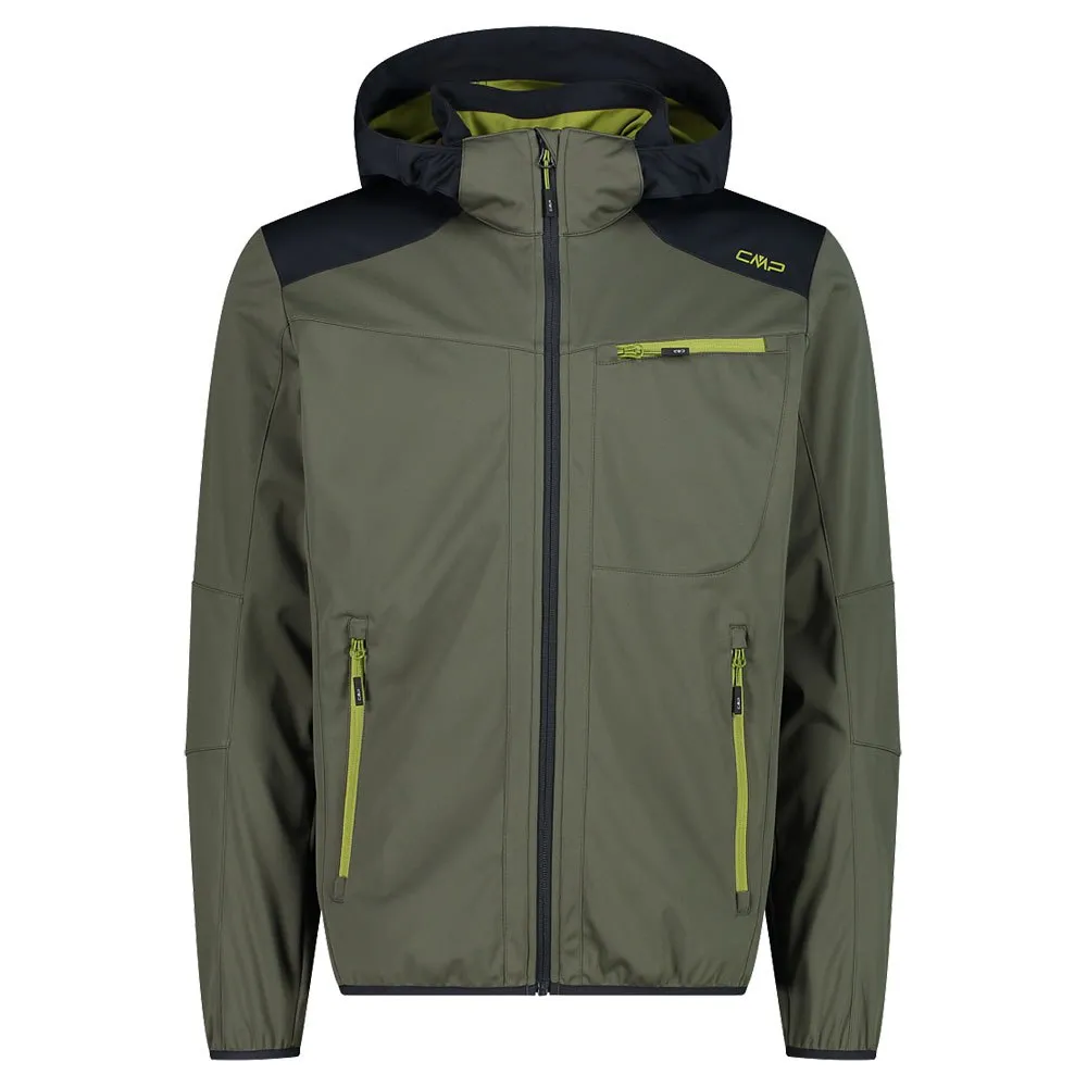 Cmp Zip Hood 32a5017 Softshelljack Groen
